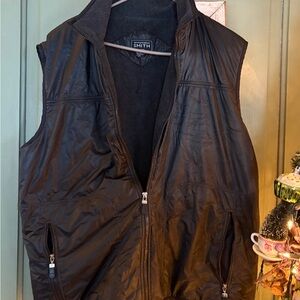 SMITH Men's Black Zip-Up Vest